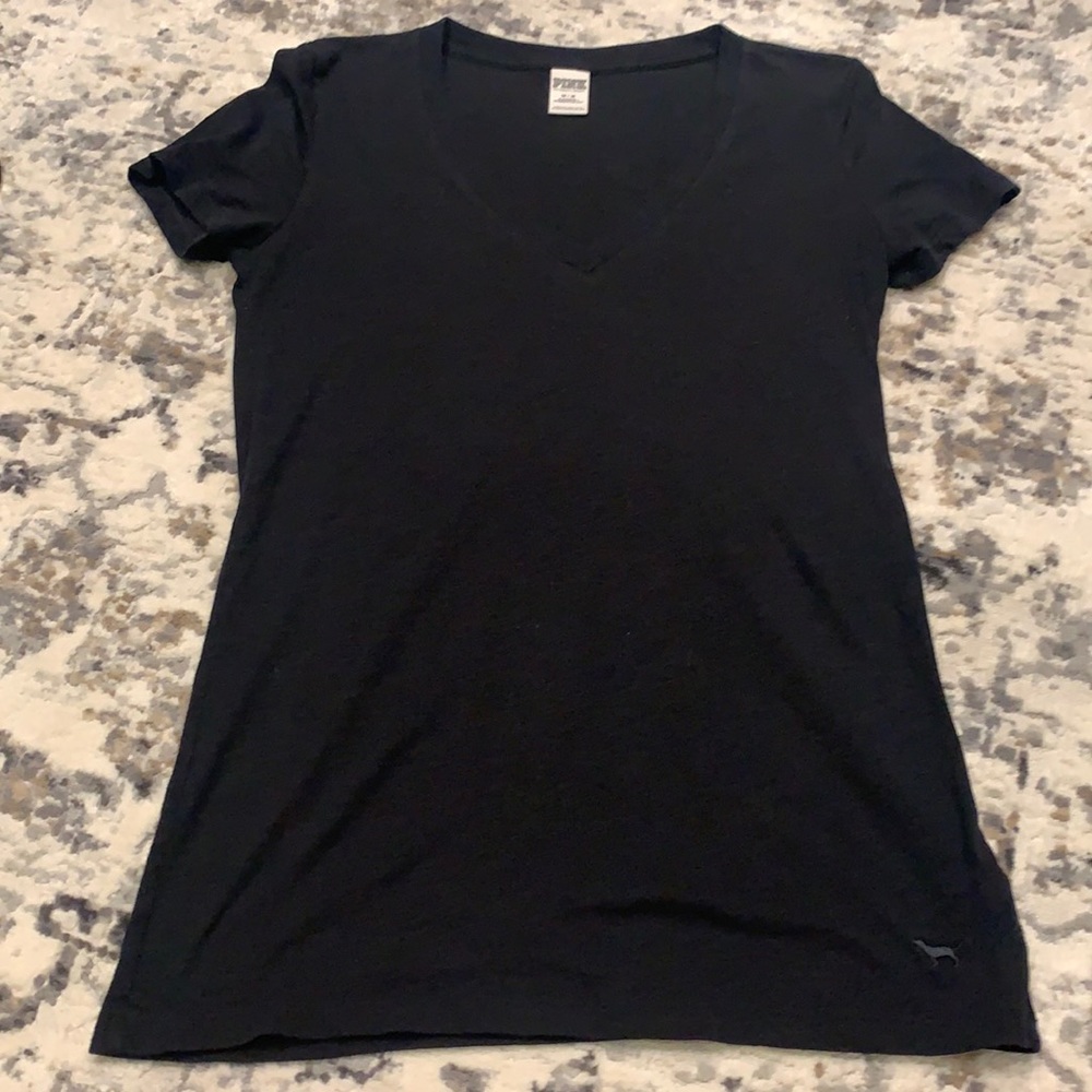 Pink v neck tee
